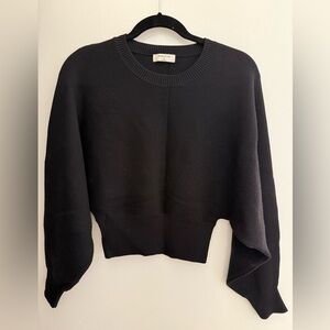 Aritzia Babaton Black Crew Neck Sweater
